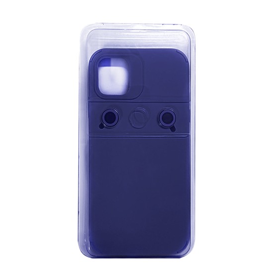 Silicone Case with Separate Camera Glass Set for Apple iPhone 11 Blue Silicone Case with Separate Camera Glass Set for Apple iPhone 11 Blue